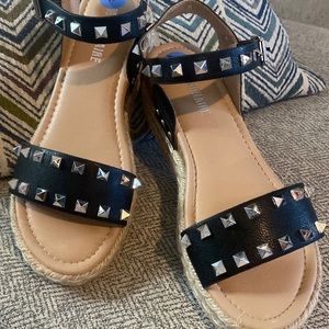 Spiked studded sandals